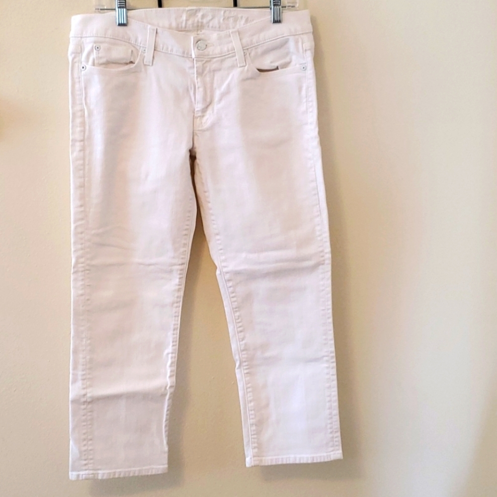 7 For All Mankind Crop Straight Leg Sz 31